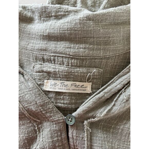 We the Free Gauzy Summer Daydream Oversized Button Down Womens Size Small - Picture 2 of 12
